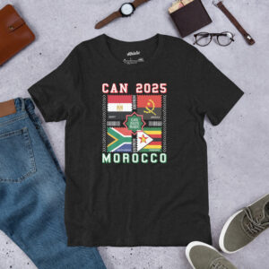 T-shirt Groupe B – CAN 2025 | Pharaons • Bafana Bafana • Palancas Negras • Warriors